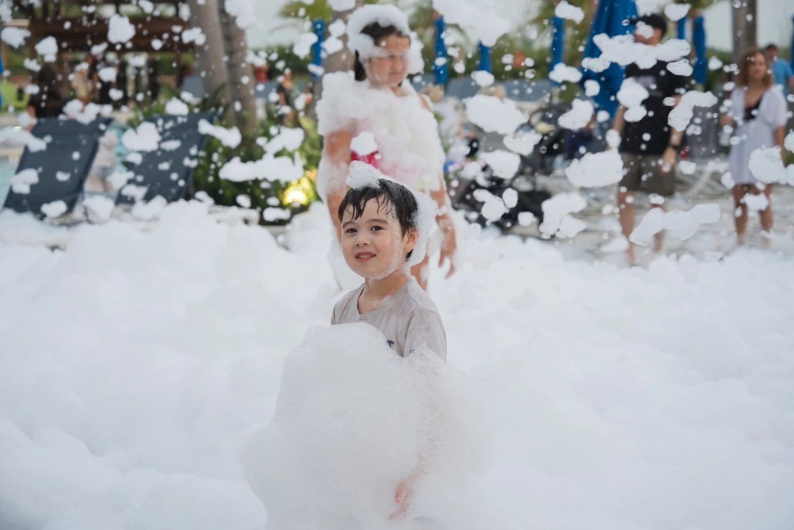 Church youth group foam event